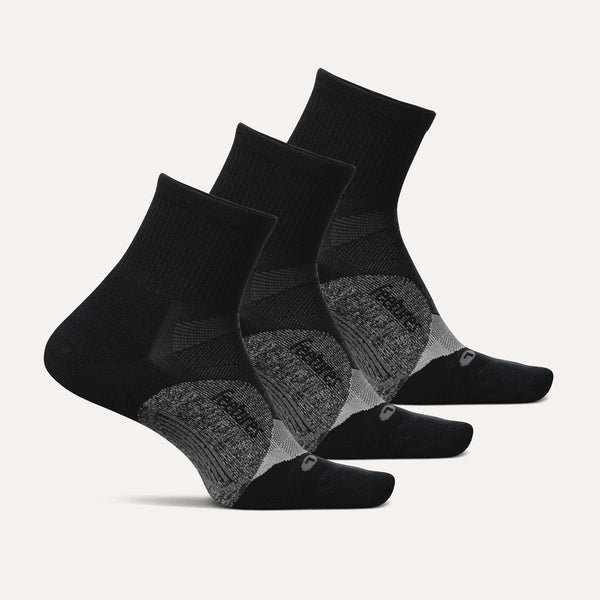 Elite Light Cushion Quarter 3 Pack - Black