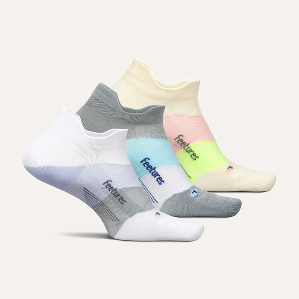 Elite Ultra Light Cushion No Show Tab 3 Pack - Melon Sky Mix