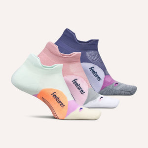 Elite Light Cushion No Show Tab 3 Pack - Mint Dusk Mix