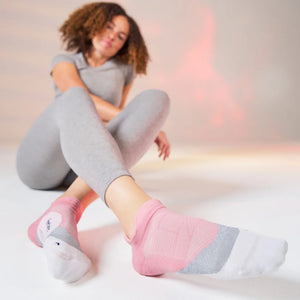 Elite Light Cushion No Show Tab - Pink Orchard