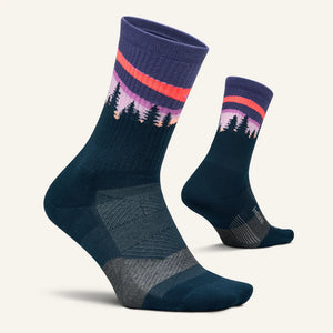 Trail Max Cushion Mini-Crew - Purple Aurora