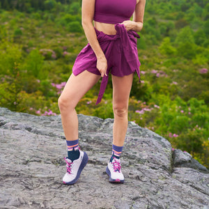 Trail Max Cushion Mini-Crew - Purple Aurora